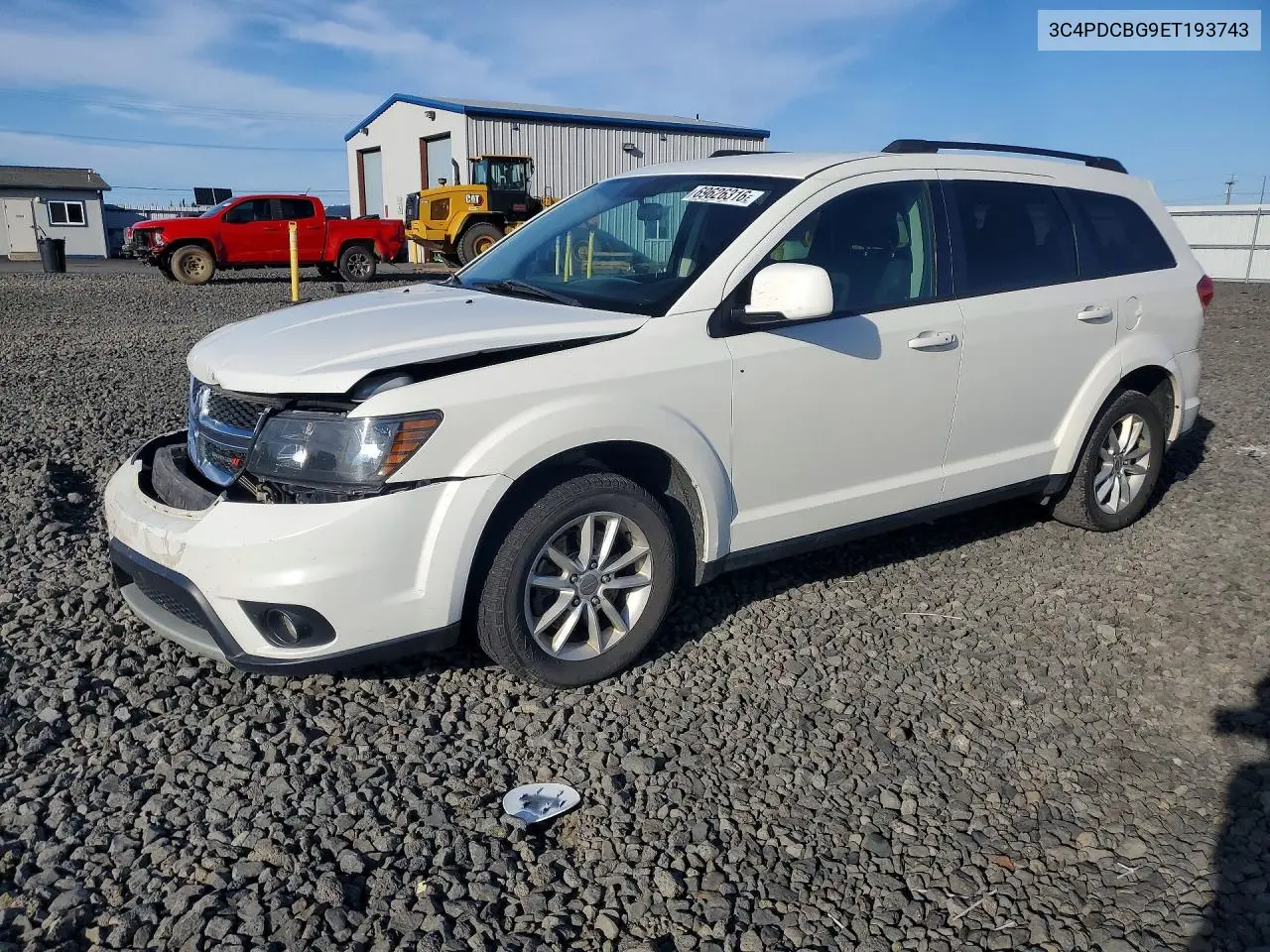 DODGE JOURNEY 2014, VIN 3C4PDCBG9ET193743