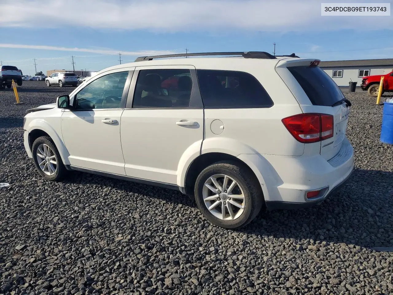2014 DODGE JOURNEY VIN 3C4PDCBG9ET193743 — фото 2