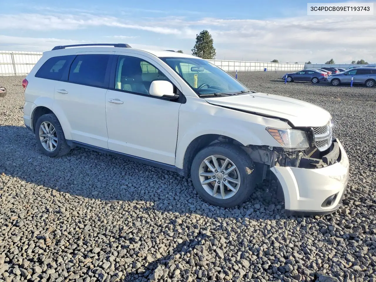 2014 DODGE JOURNEY VIN 3C4PDCBG9ET193743 — фото 4