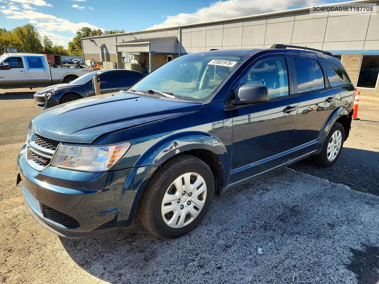 DODGE JOURNEY 2014, VIN 3C4PDDAG5ET187705