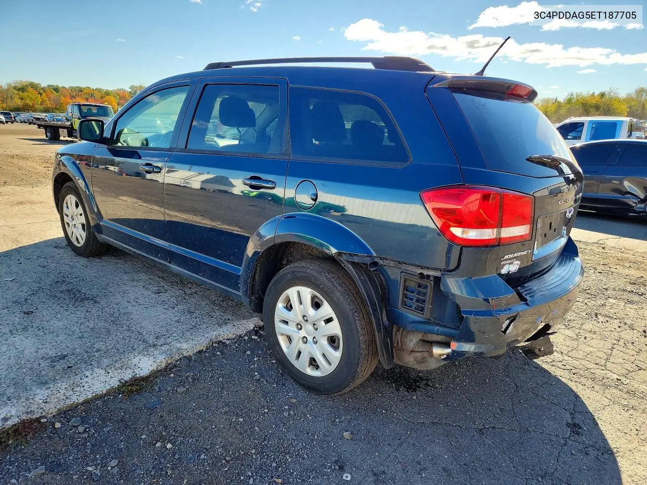 2014 DODGE JOURNEY VIN 3C4PDDAG5ET187705 — фото 2