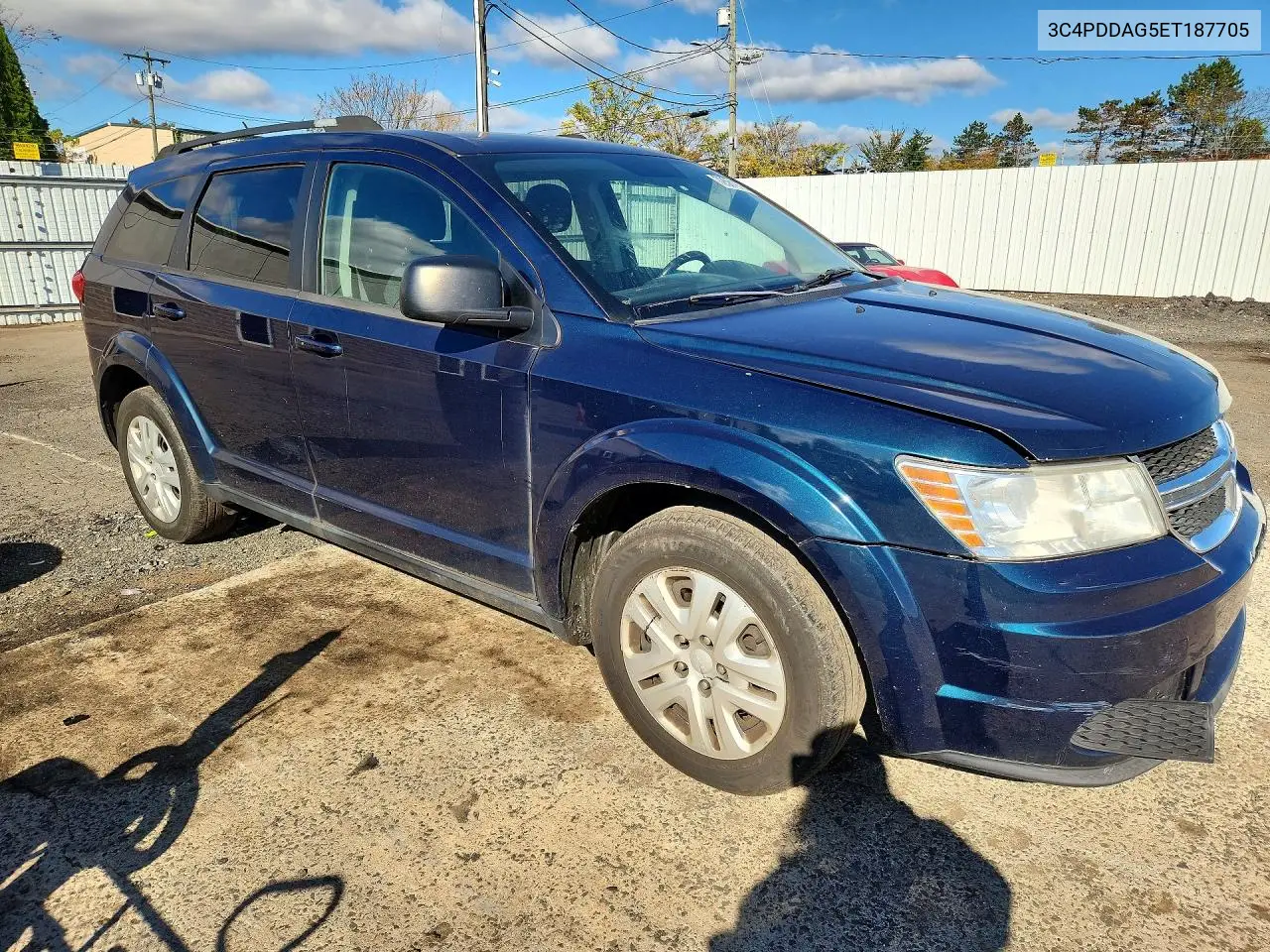2014 DODGE JOURNEY VIN 3C4PDDAG5ET187705 — фото 4