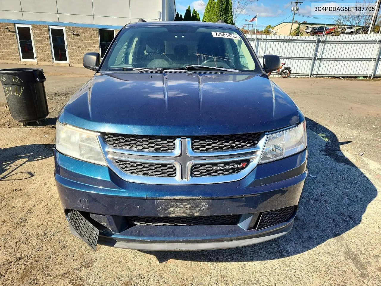 2014 DODGE JOURNEY VIN 3C4PDDAG5ET187705 — фото 5
