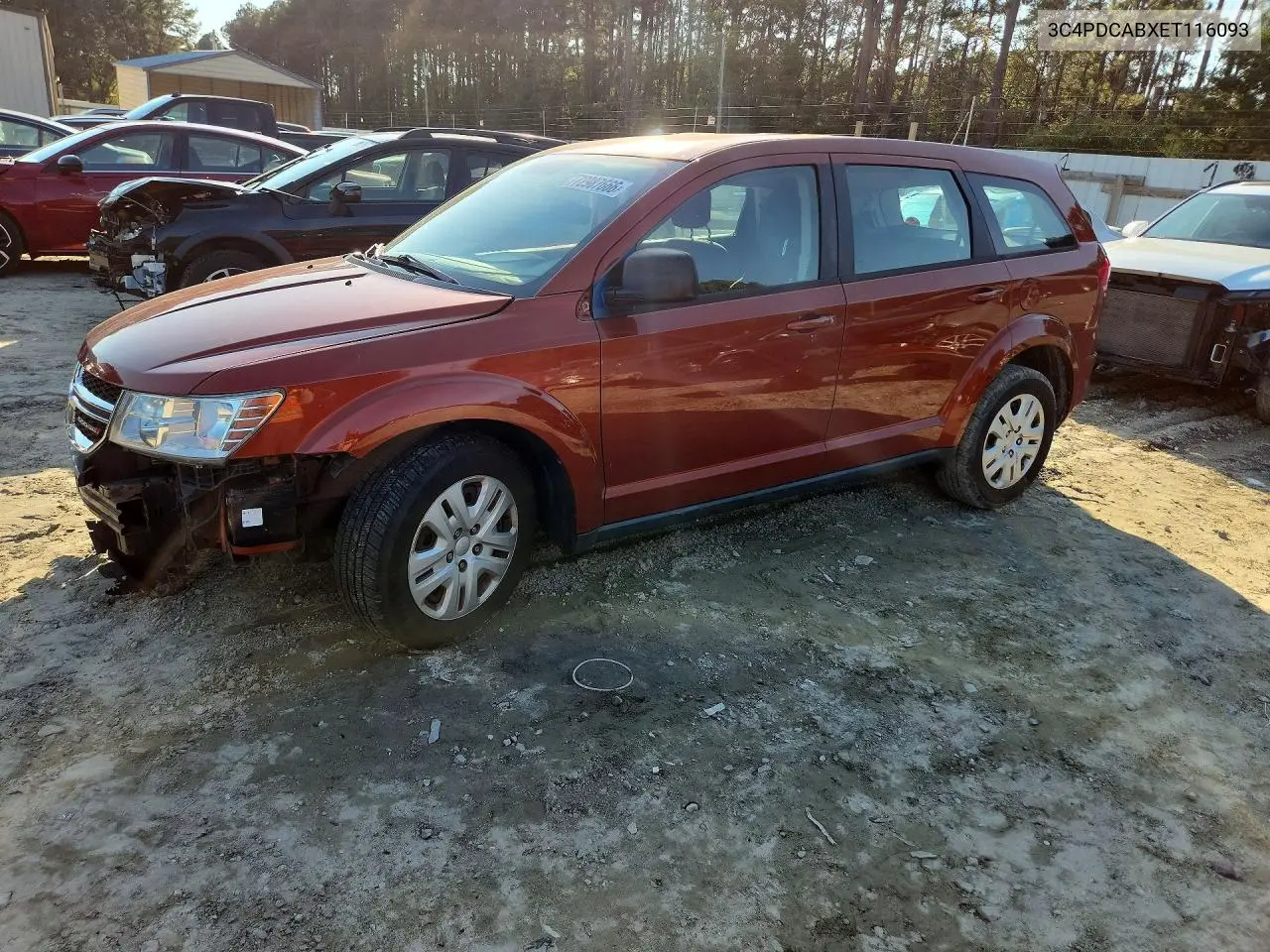 DODGE JOURNEY 2014, VIN 3C4PDCABXET116093