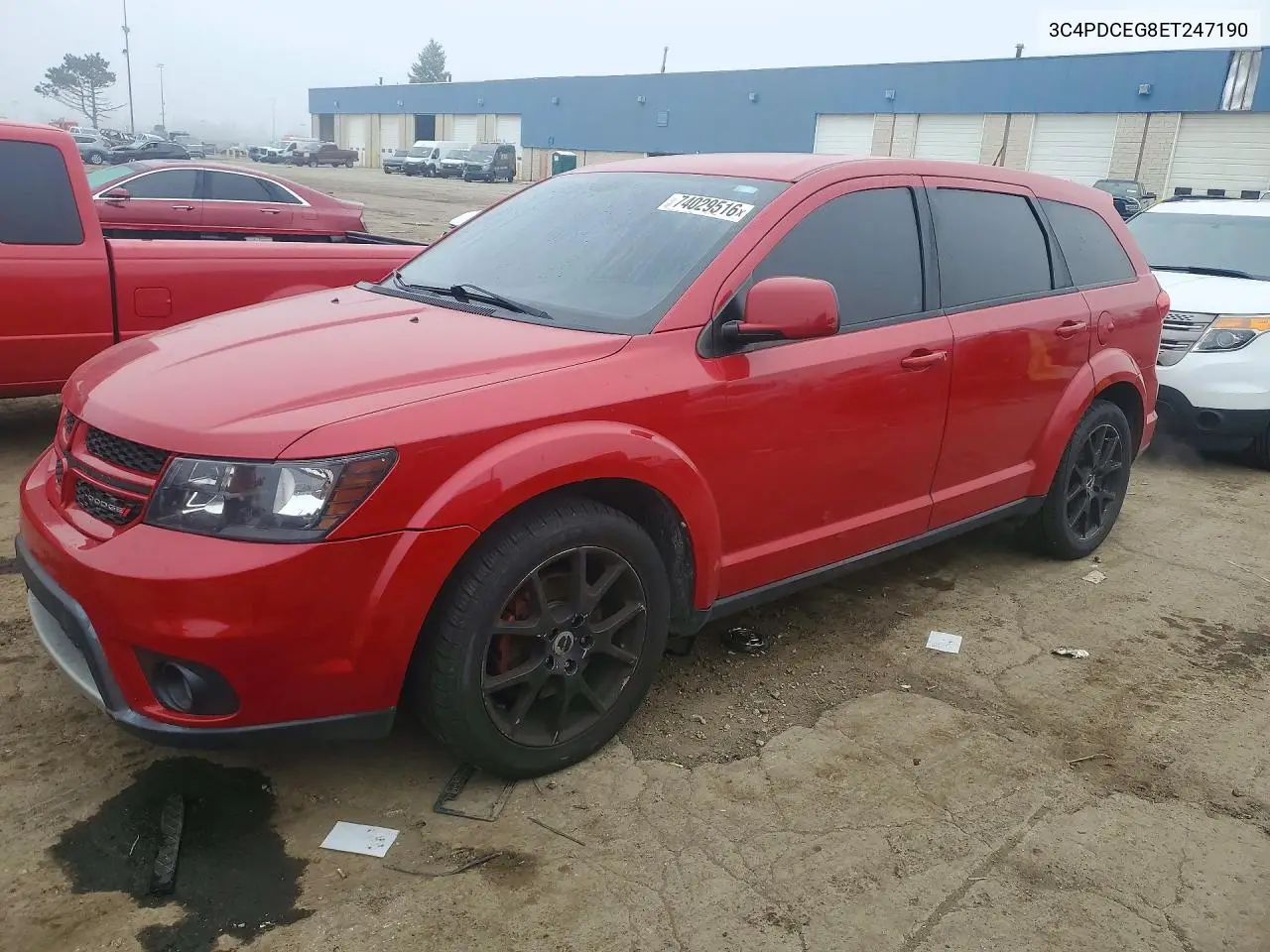 DODGE JOURNEY 2014, VIN 3C4PDCEG8ET247190