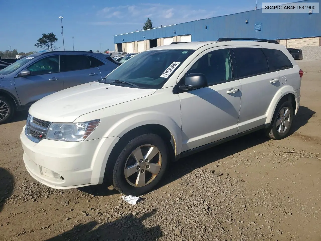 DODGE JOURNEY 2015, VIN 3C4PDCAB4FT531900