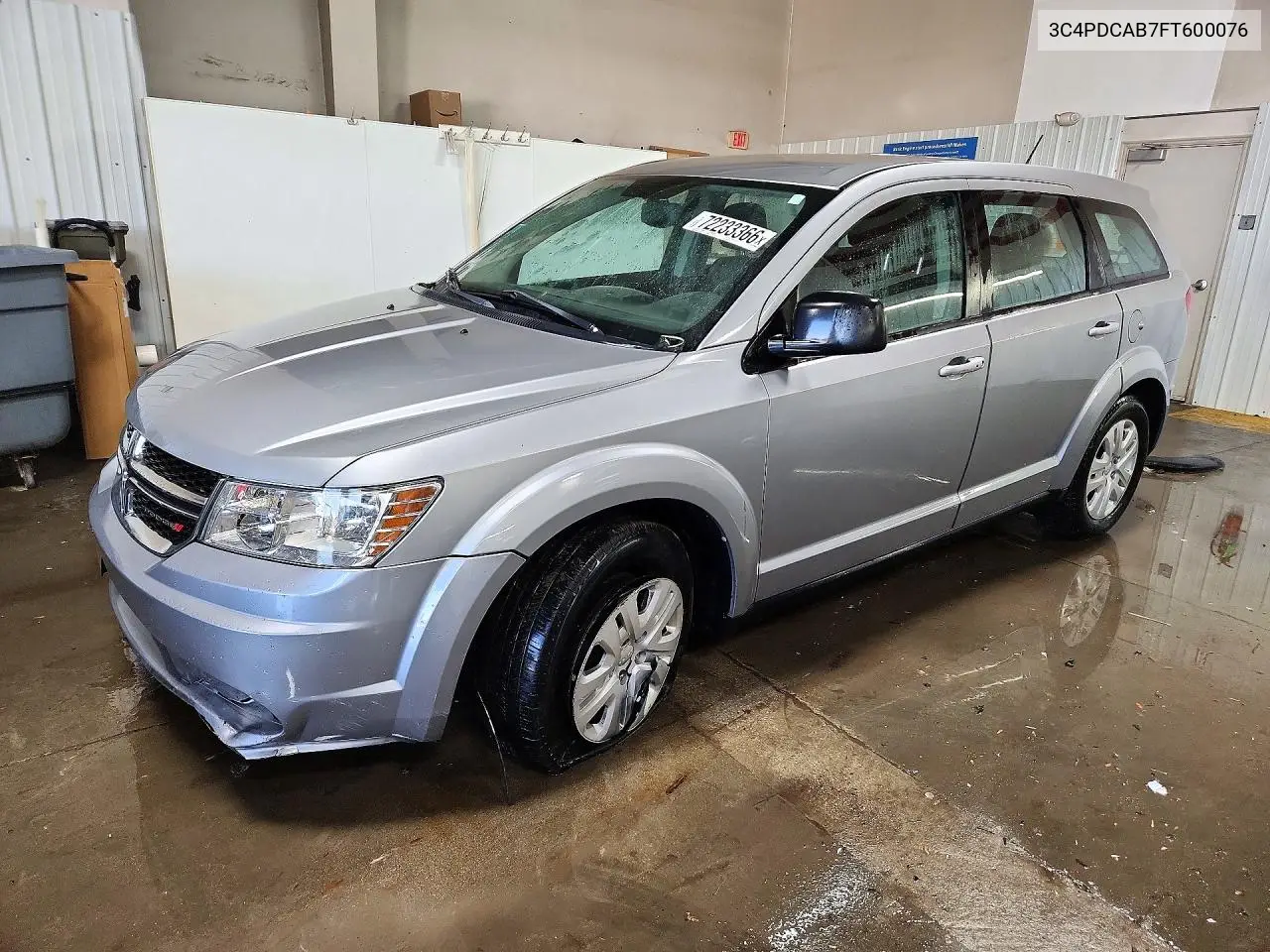 DODGE JOURNEY 2015, VIN 3C4PDCAB7FT600076