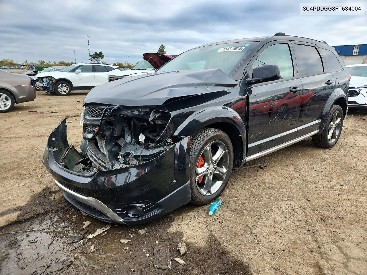 DODGE JOURNEY 2015, VIN 3C4PDDGG8FT634004