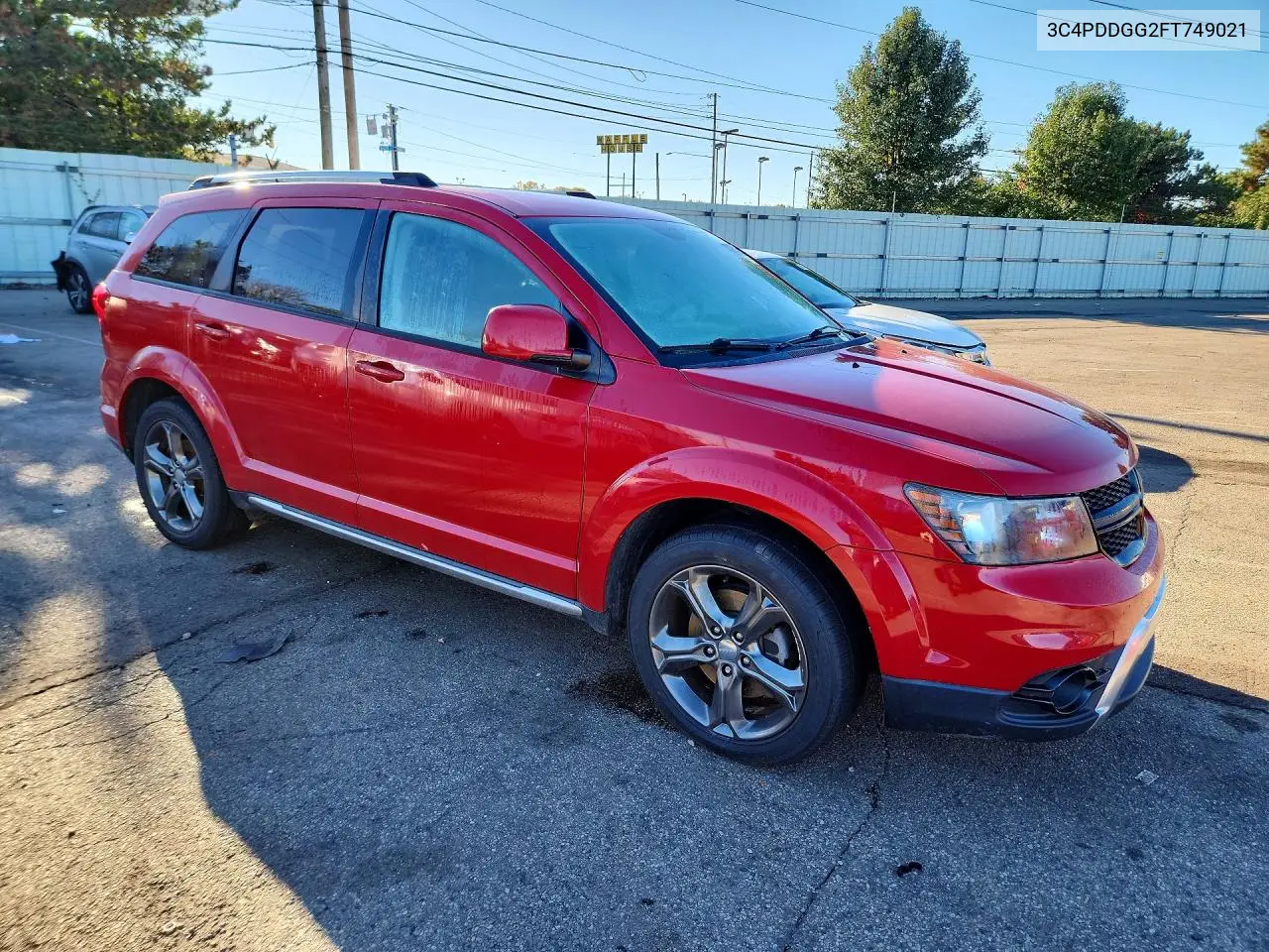 2015 DODGE JOURNEY VIN 3C4PDDGG2FT749021 — фото 4