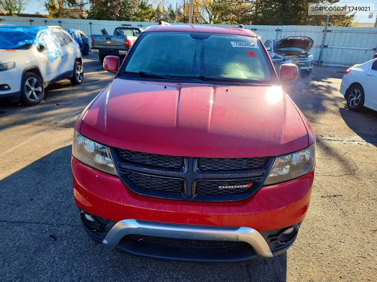 2015 DODGE JOURNEY VIN 3C4PDDGG2FT749021 — фото 5