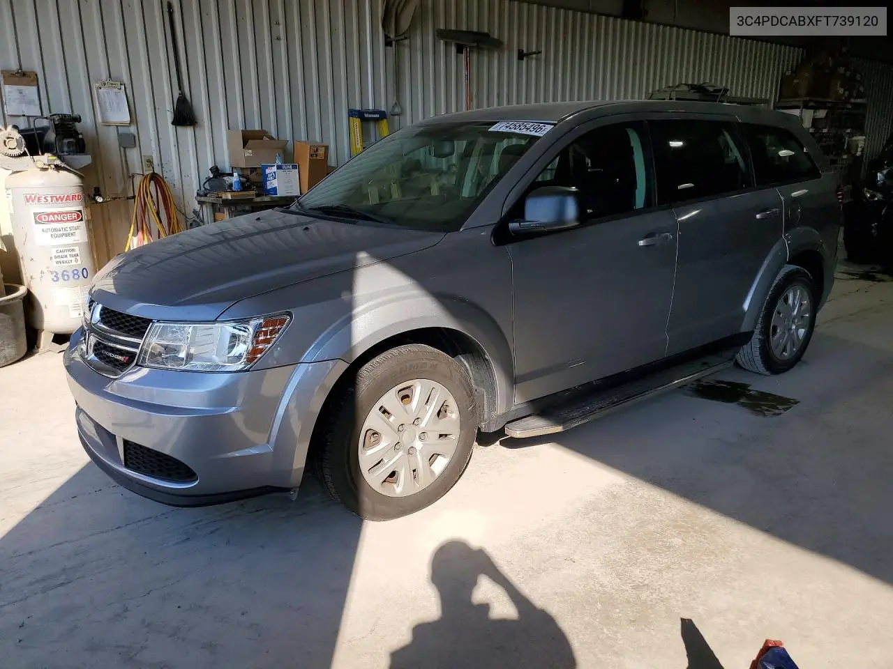 DODGE JOURNEY 2015, VIN 3C4PDCABXFT739120