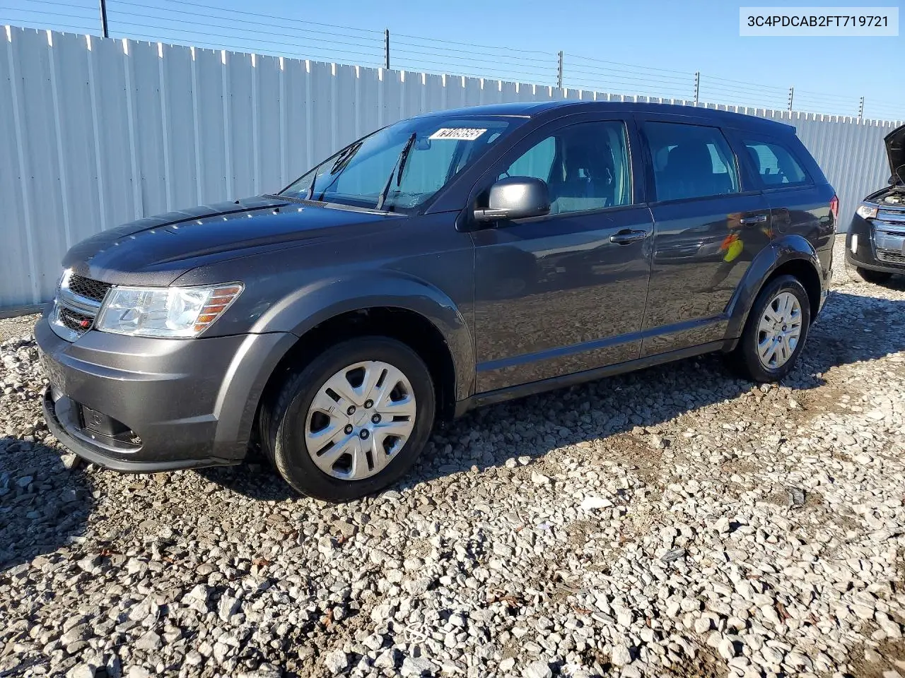 DODGE JOURNEY 2015, VIN 3C4PDCAB2FT719721