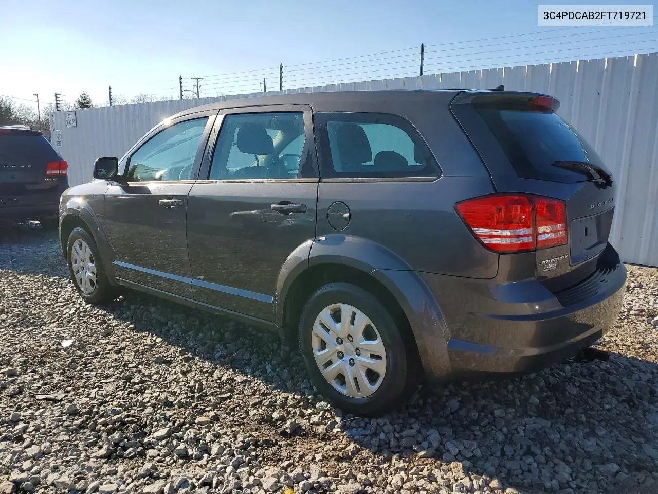 2015 DODGE JOURNEY VIN 3C4PDCAB2FT719721 — фото 2