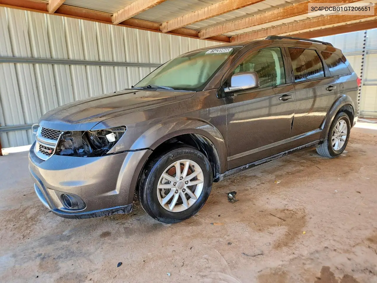 DODGE JOURNEY 2016, VIN 3C4PDCBG1GT206651