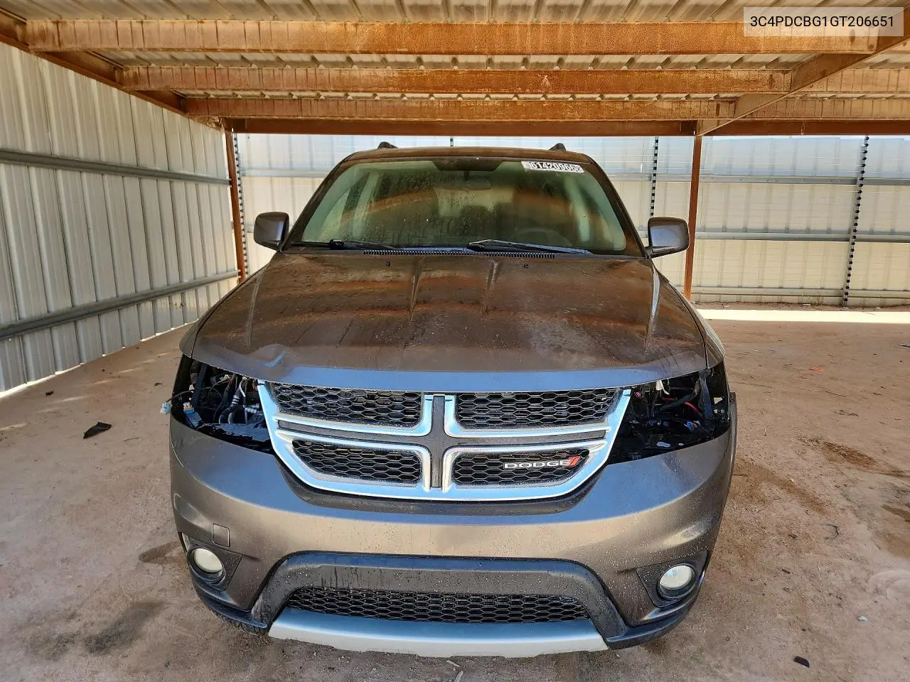 2016 DODGE JOURNEY VIN 3C4PDCBG1GT206651 — фото 5