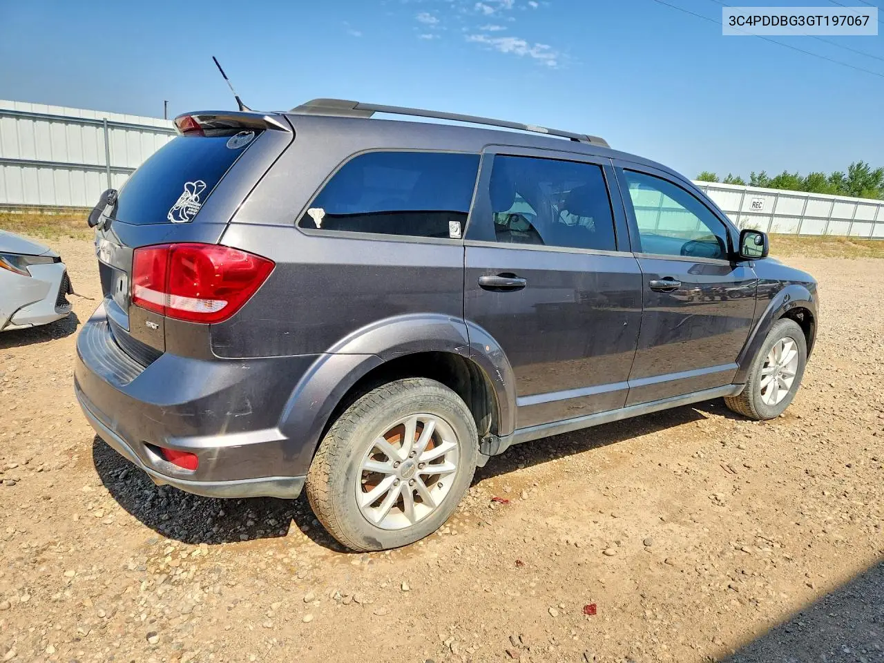 2016 DODGE JOURNEY VIN 3C4PDDBG3GT197067 — фото 3