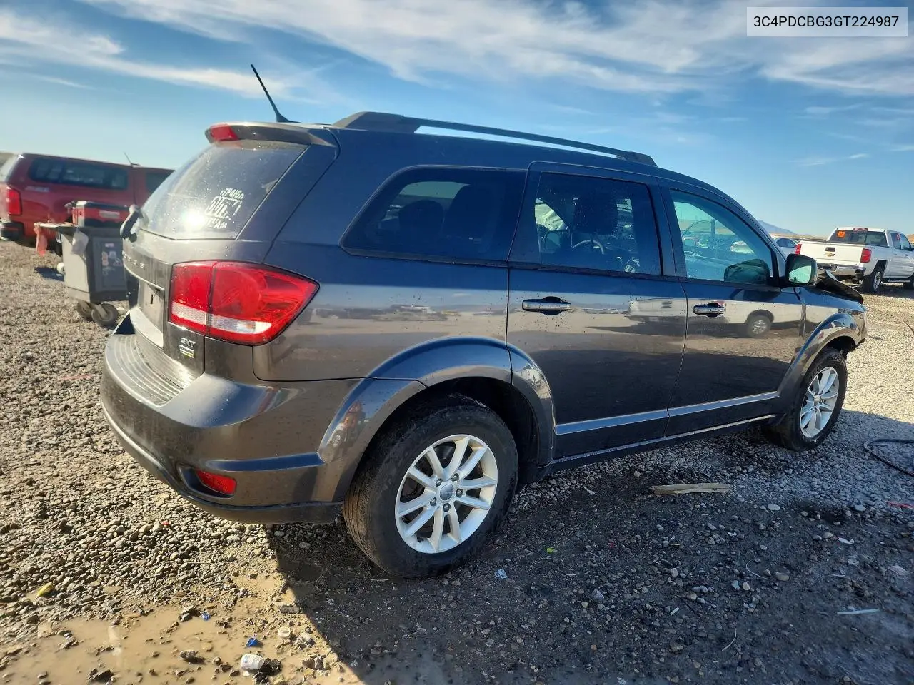 2016 DODGE JOURNEY VIN 3C4PDCBG3GT224987 — фото 3