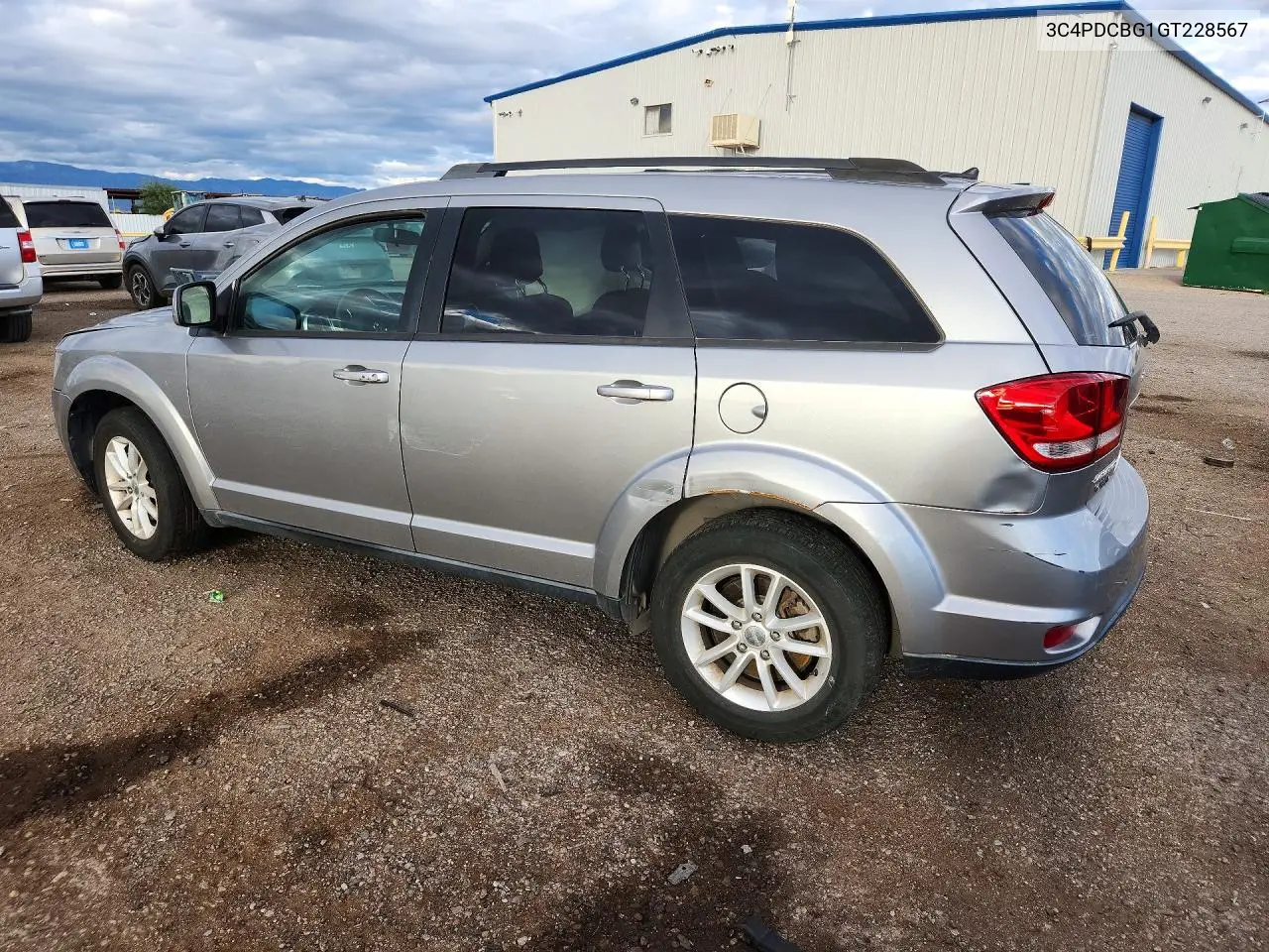 2016 DODGE JOURNEY VIN 3C4PDCBG1GT228567 — фото 2