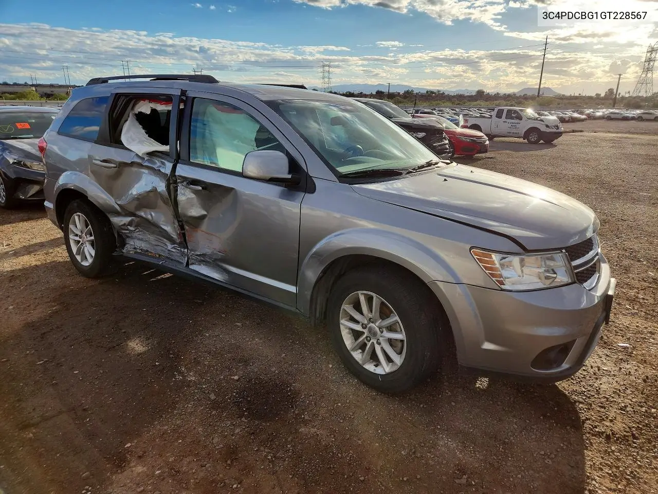 2016 DODGE JOURNEY VIN 3C4PDCBG1GT228567 — фото 4