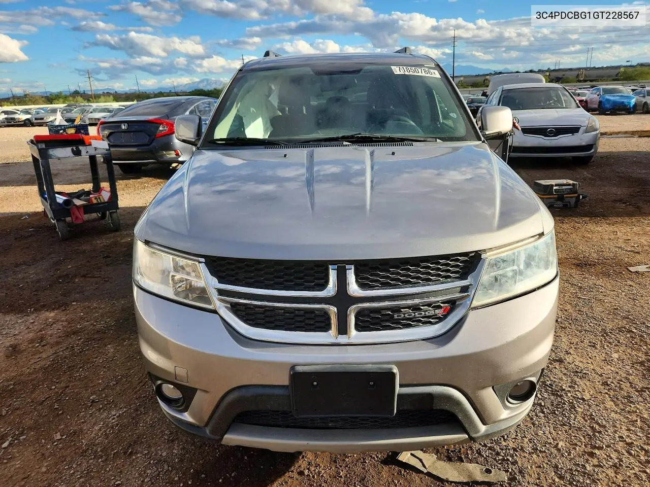 2016 DODGE JOURNEY VIN 3C4PDCBG1GT228567 — фото 5