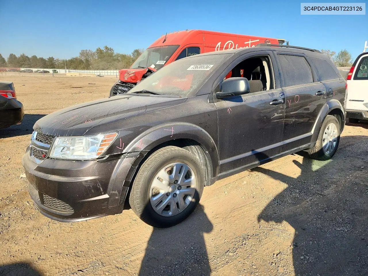 DODGE JOURNEY 2016, VIN 3C4PDCAB4GT223126