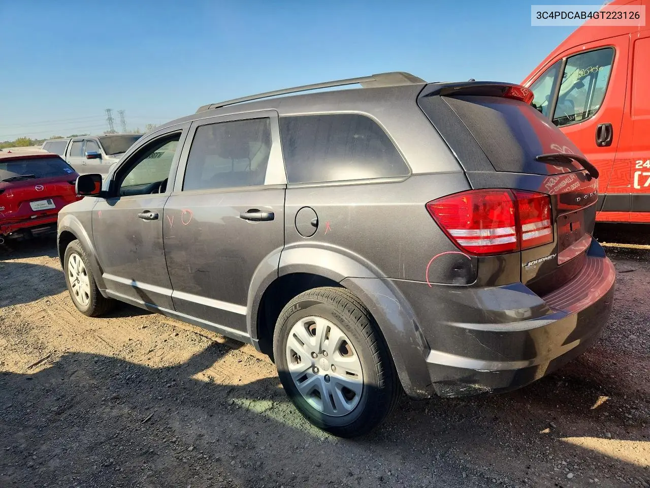 2016 DODGE JOURNEY VIN 3C4PDCAB4GT223126 — фото 2