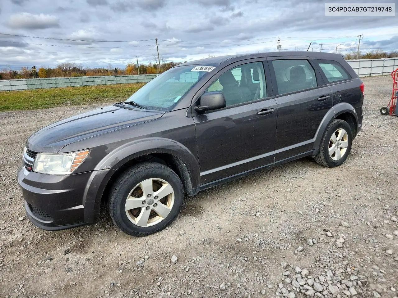 DODGE JOURNEY 2016, VIN 3C4PDCAB7GT219748