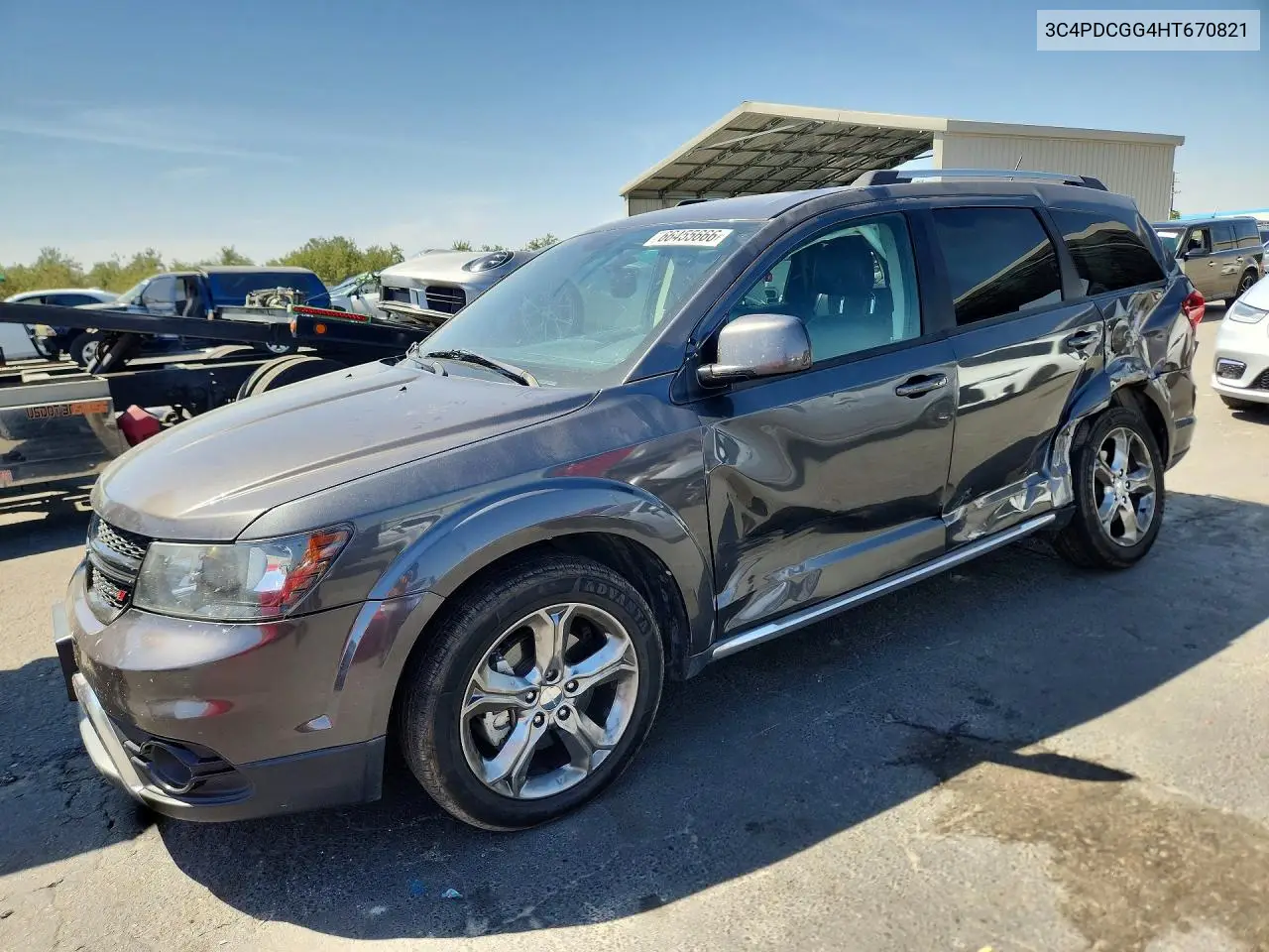 DODGE JOURNEY 2017, VIN 3C4PDCGG4HT670821