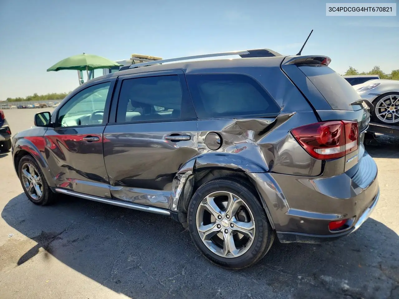 2017 DODGE JOURNEY VIN 3C4PDCGG4HT670821 — фото 2