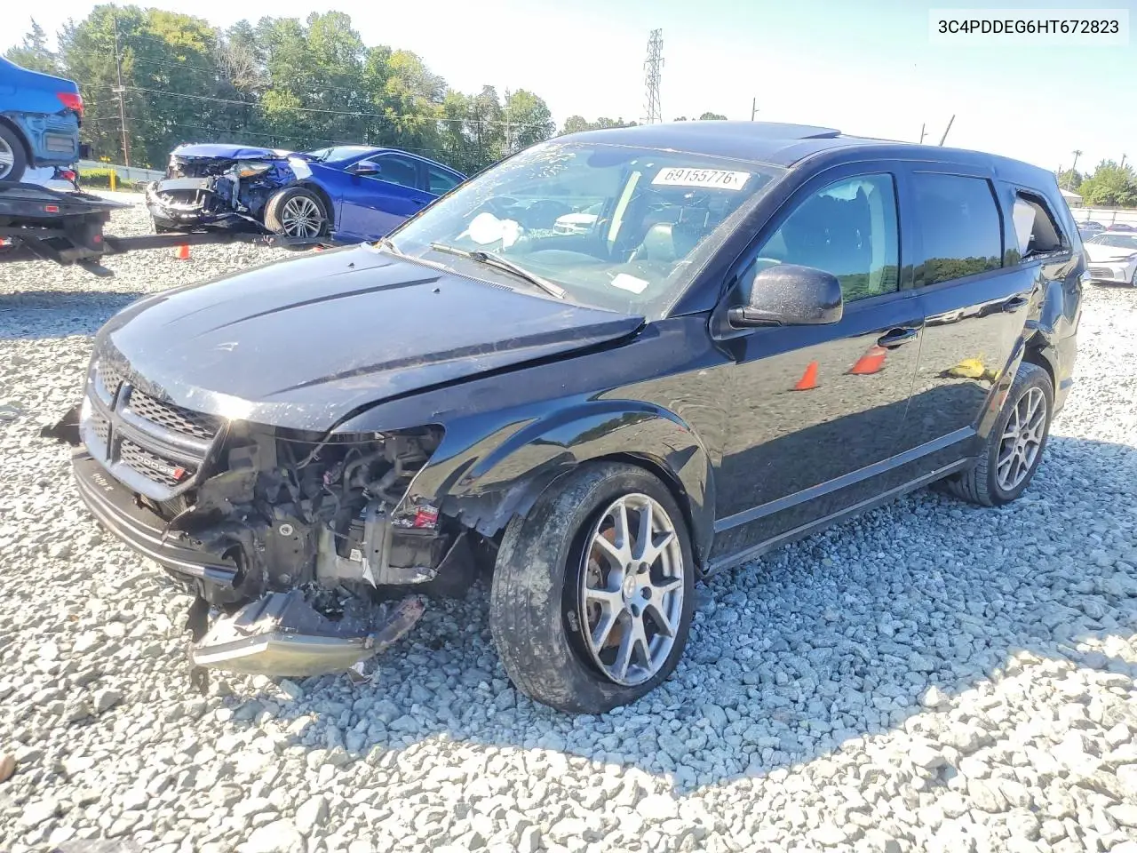 DODGE JOURNEY 2017, VIN 3C4PDDEG6HT672823