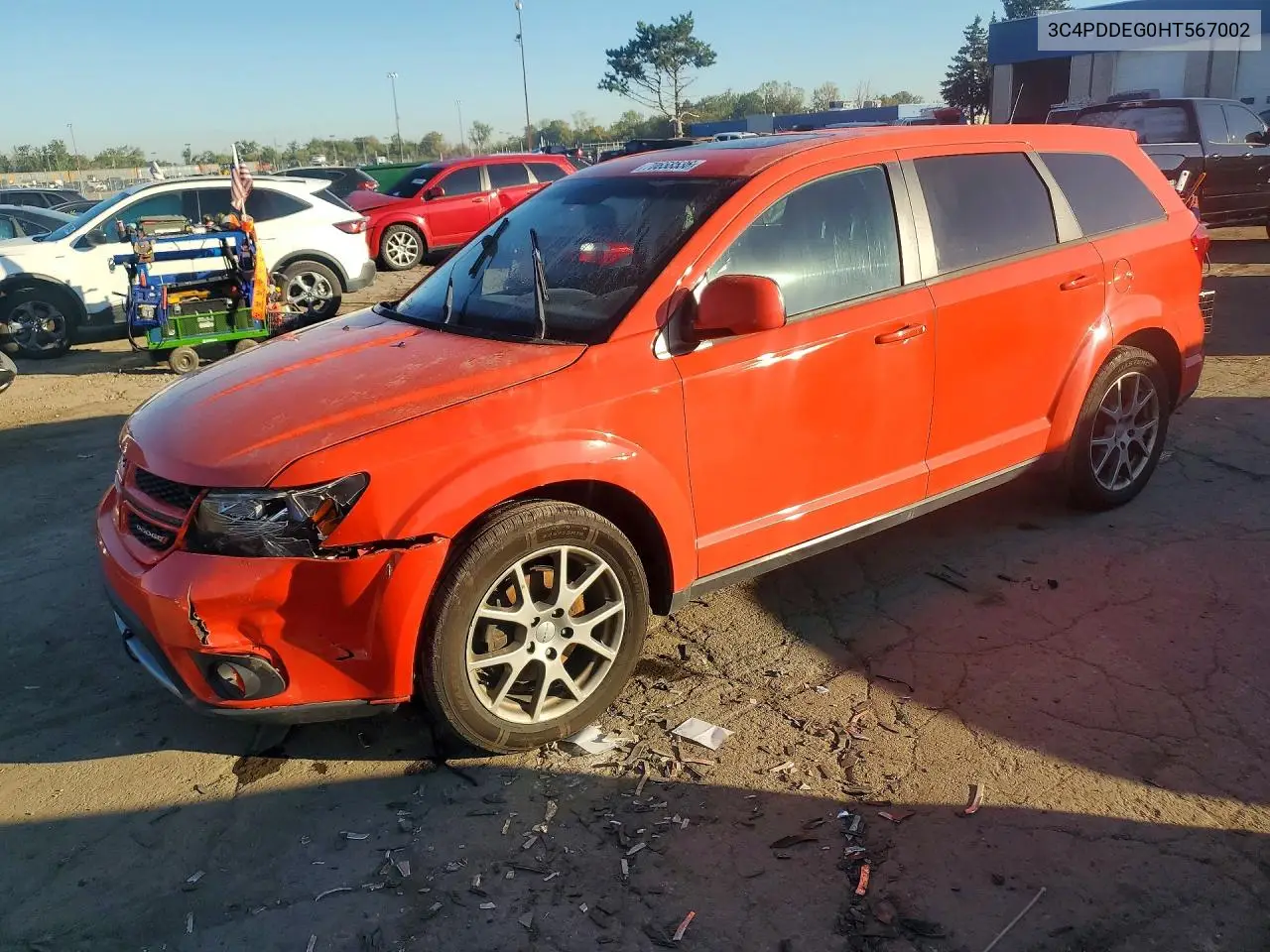 2017 DODGE JOURNEY VIN 3C4PDDEG0HT567002 — фото 3