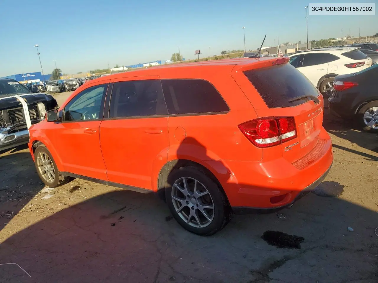 2017 DODGE JOURNEY VIN 3C4PDDEG0HT567002 — фото 4