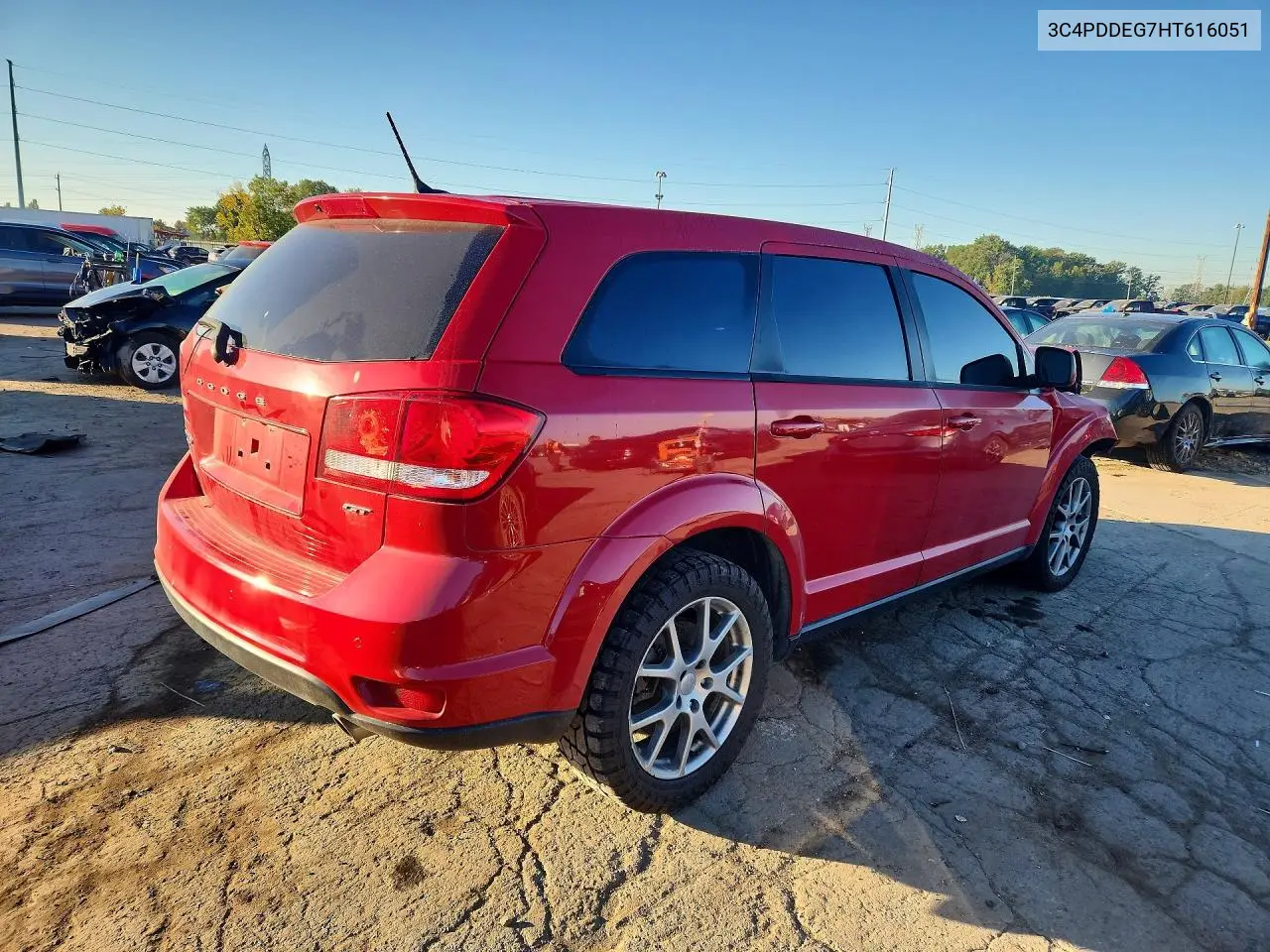 2017 DODGE JOURNEY VIN 3C4PDDEG7HT616051 — фото 3