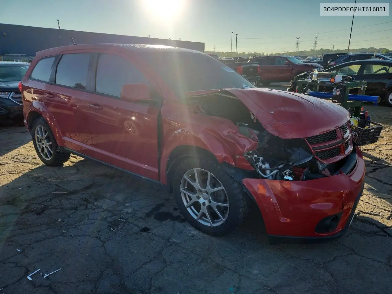 2017 DODGE JOURNEY VIN 3C4PDDEG7HT616051 — фото 4