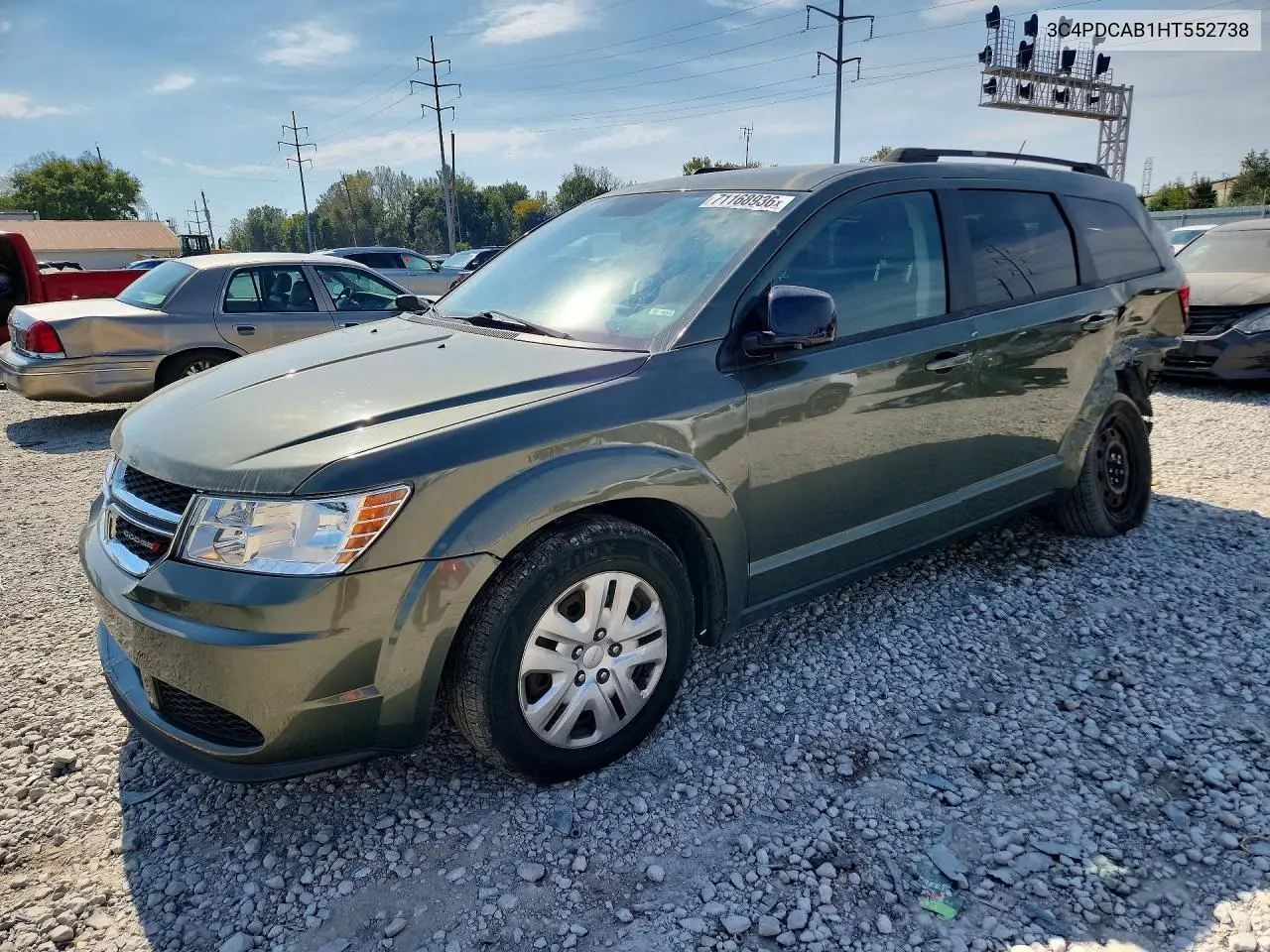 DODGE JOURNEY 2017, VIN 3C4PDCAB1HT552738