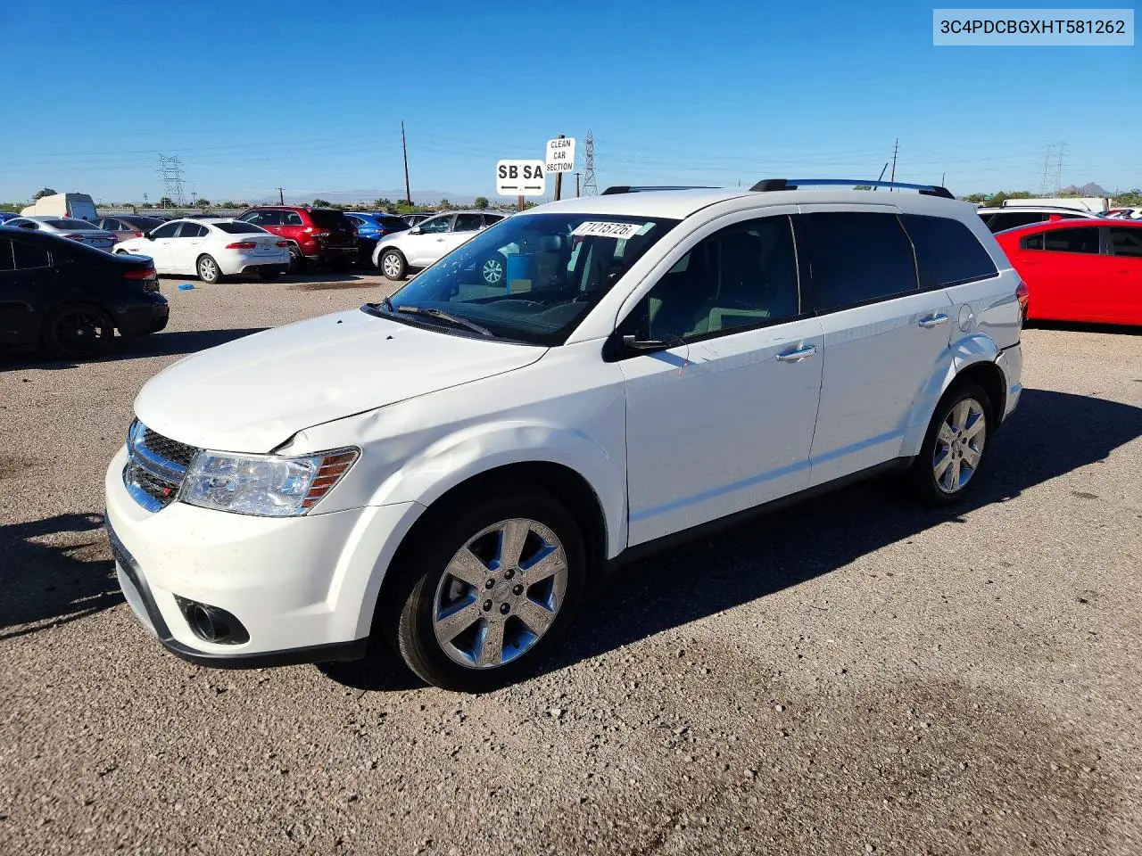 DODGE JOURNEY 2017, VIN 3C4PDCBGXHT581262