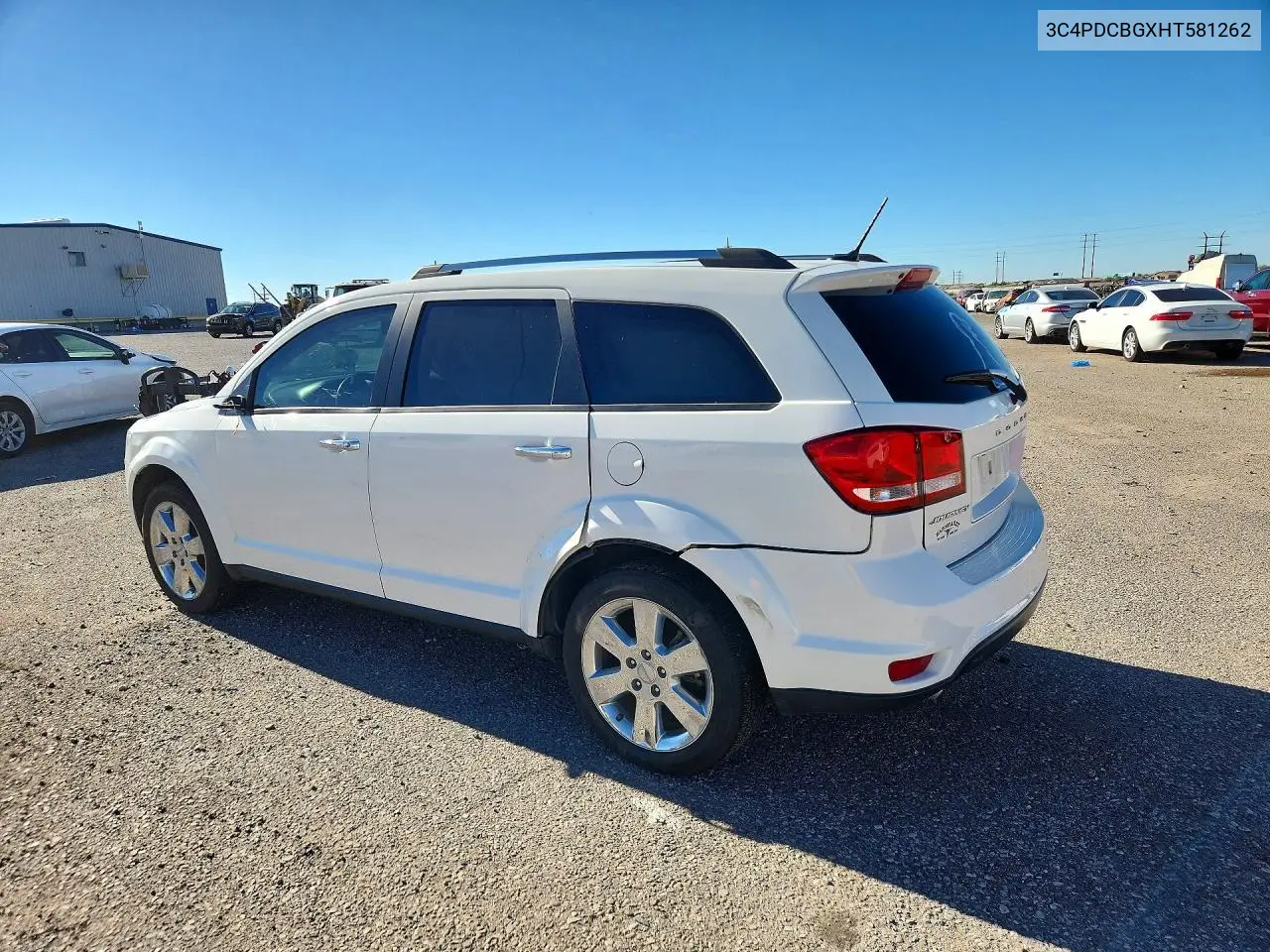 2017 DODGE JOURNEY VIN 3C4PDCBGXHT581262 — фото 2