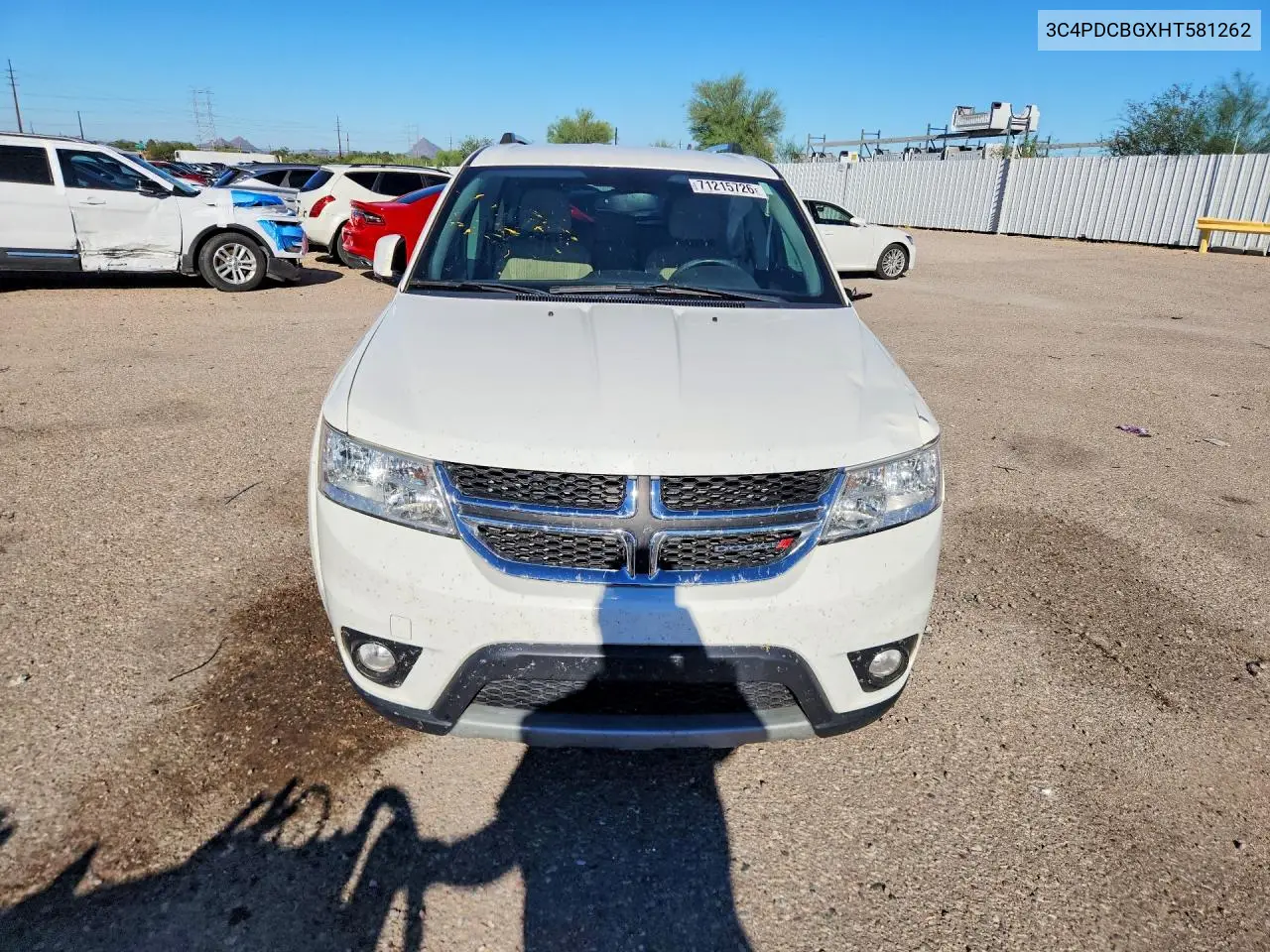 2017 DODGE JOURNEY VIN 3C4PDCBGXHT581262 — фото 5