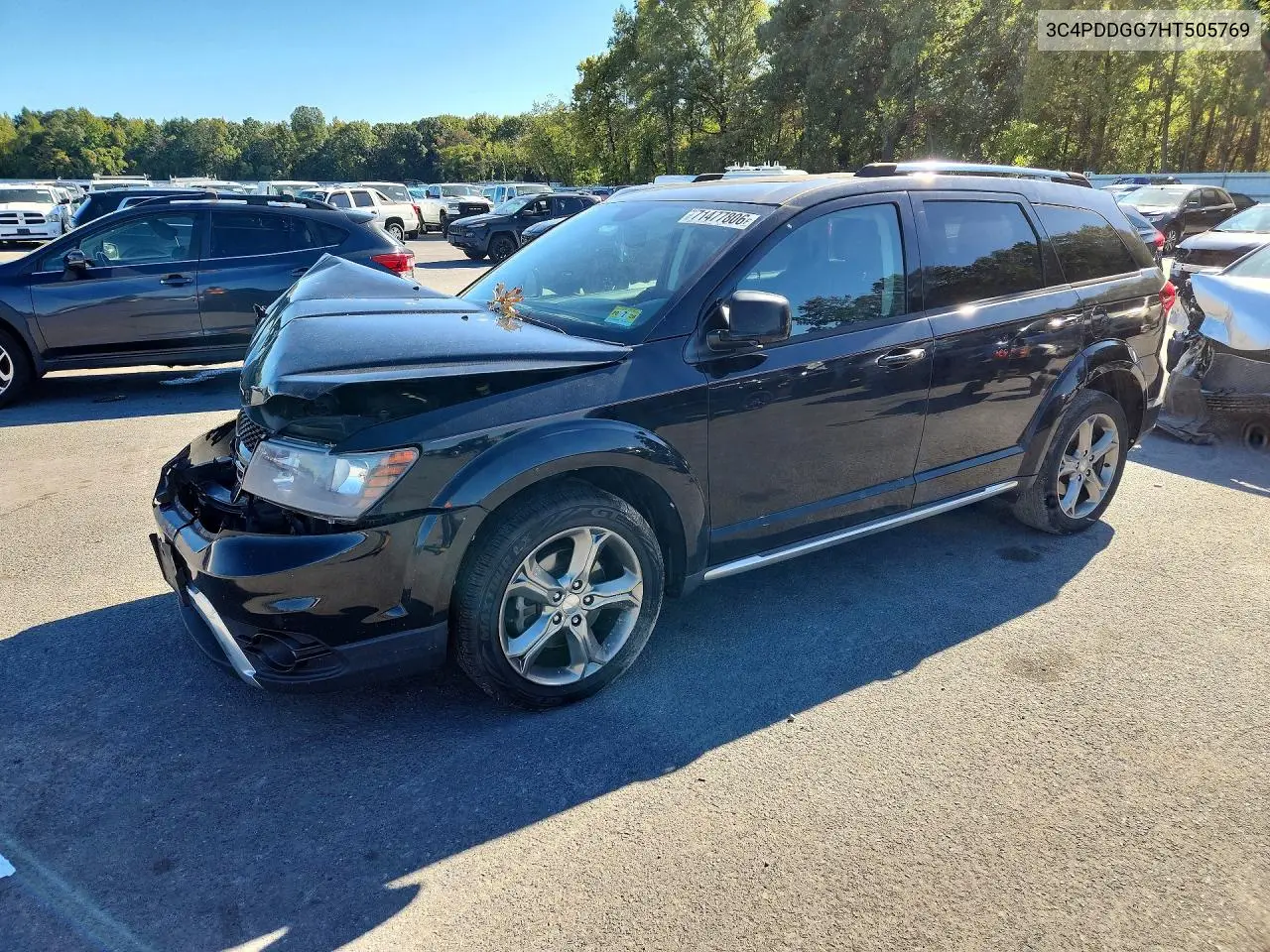 DODGE JOURNEY 2017, VIN 3C4PDDGG7HT505769