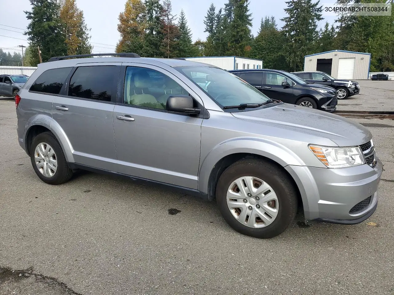2017 DODGE JOURNEY VIN 3C4PDCAB2HT508344 — фото 4