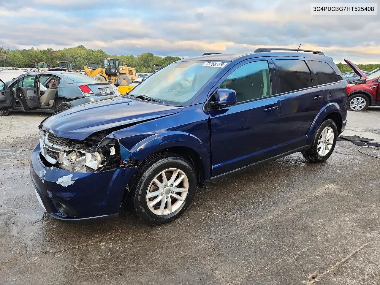 DODGE JOURNEY 2017, VIN 3C4PDCBG7HT525408