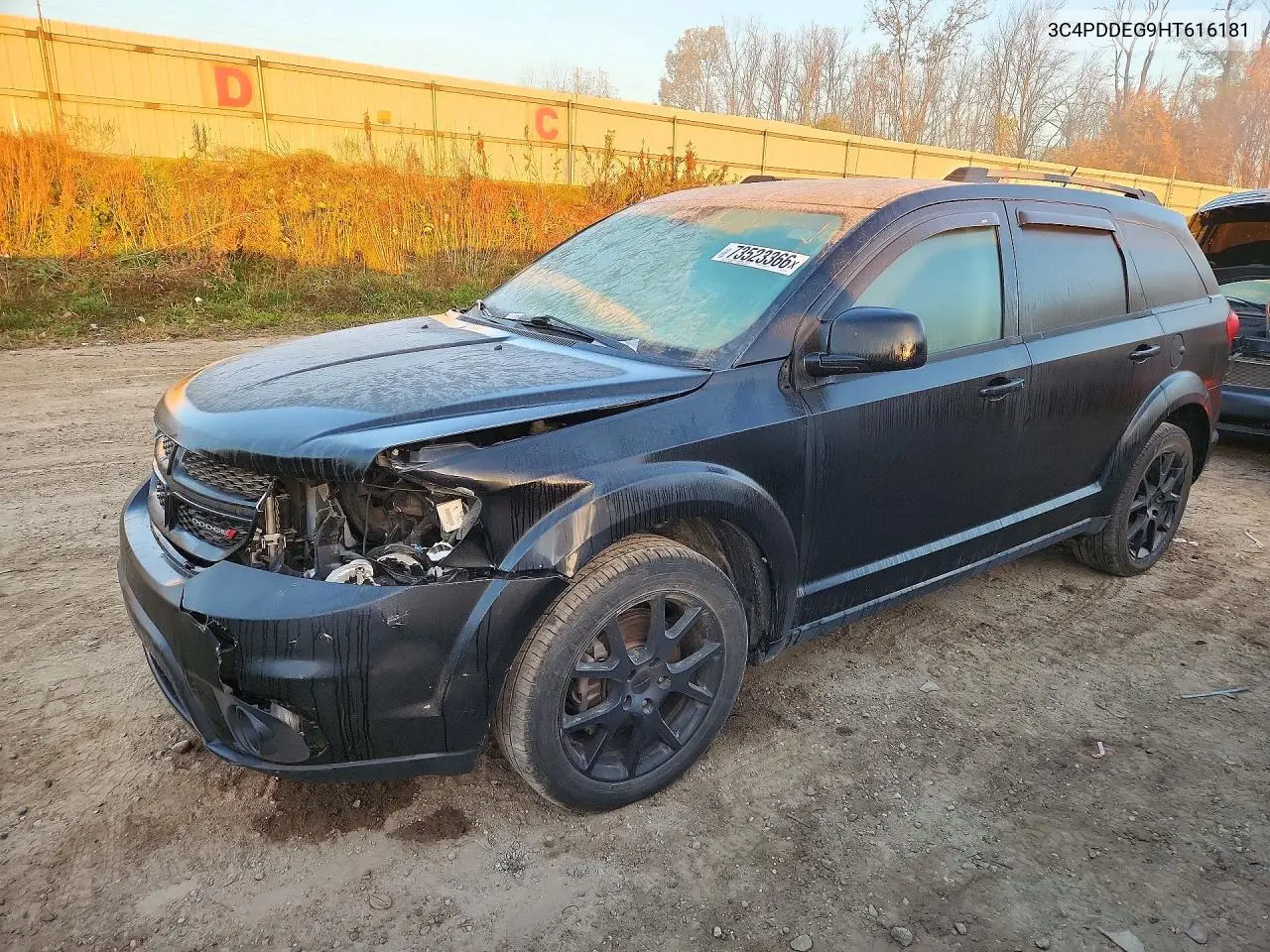 DODGE JOURNEY 2017, VIN 3C4PDDEG9HT616181