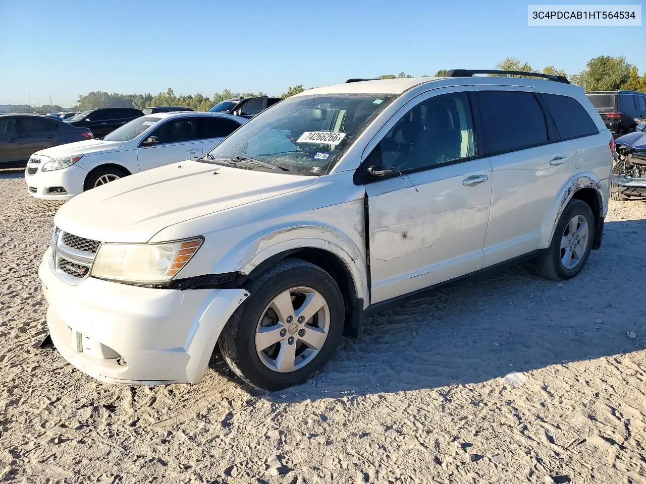 DODGE JOURNEY 2017, VIN 3C4PDCAB1HT564534