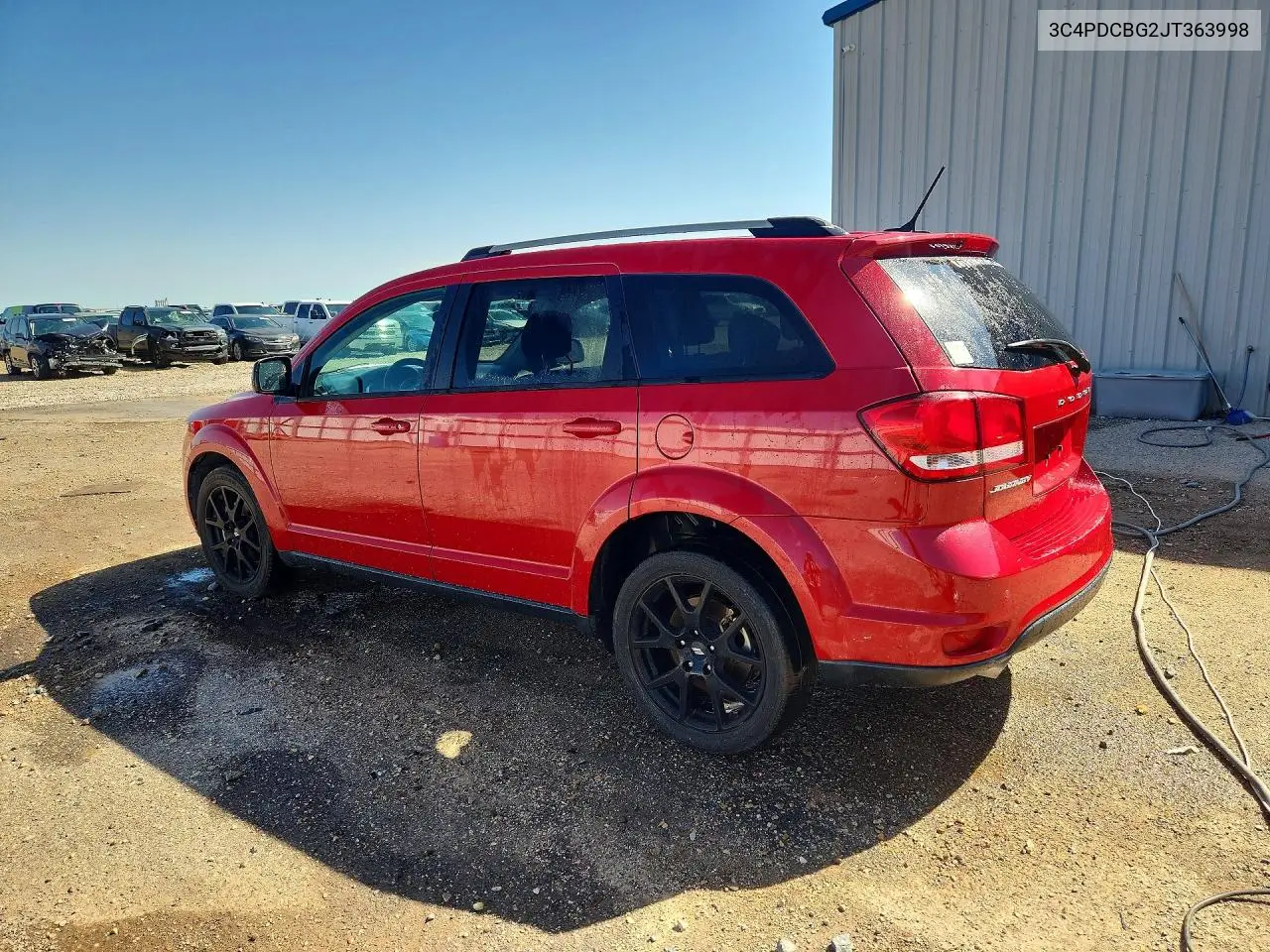 2018 DODGE JOURNEY VIN 3C4PDCBG2JT363998 — фото 2
