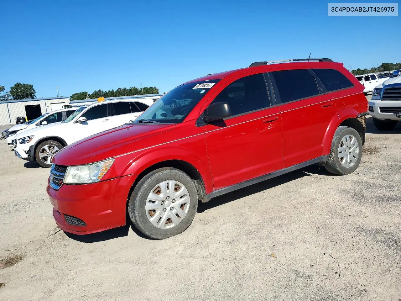 DODGE JOURNEY 2018, VIN 3C4PDCAB2JT426975