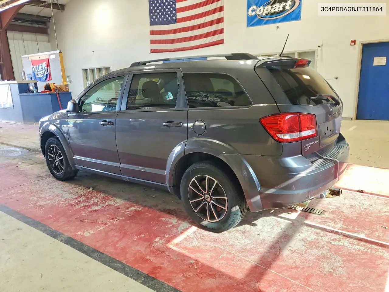2018 DODGE JOURNEY VIN 3C4PDDAG8JT311864 — фото 2