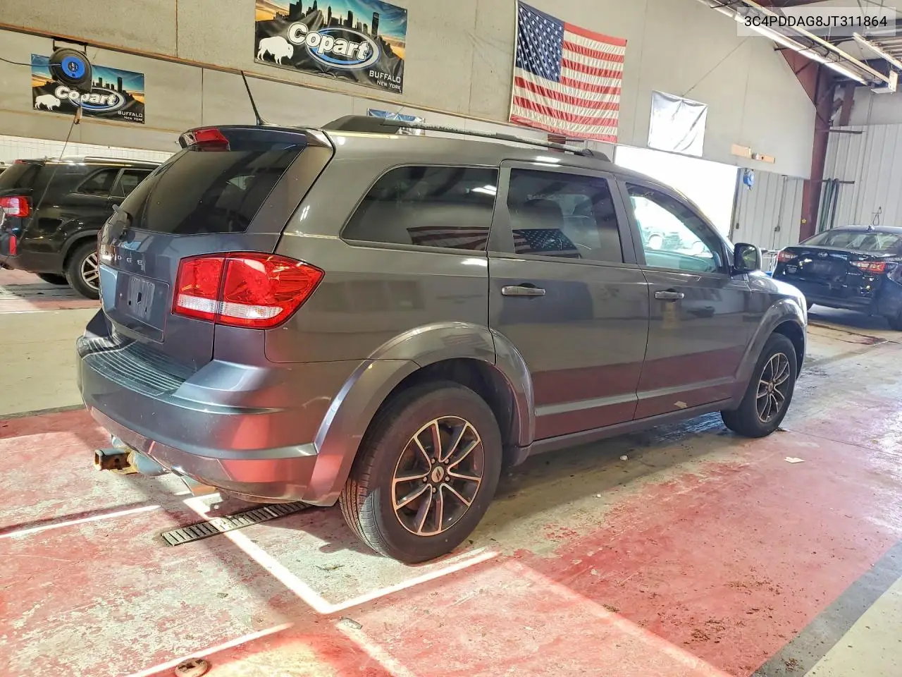 2018 DODGE JOURNEY VIN 3C4PDDAG8JT311864 — фото 3