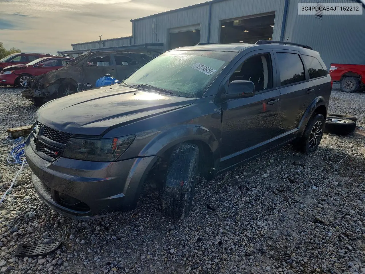 DODGE JOURNEY 2018, VIN 3C4PDCAB4JT152212