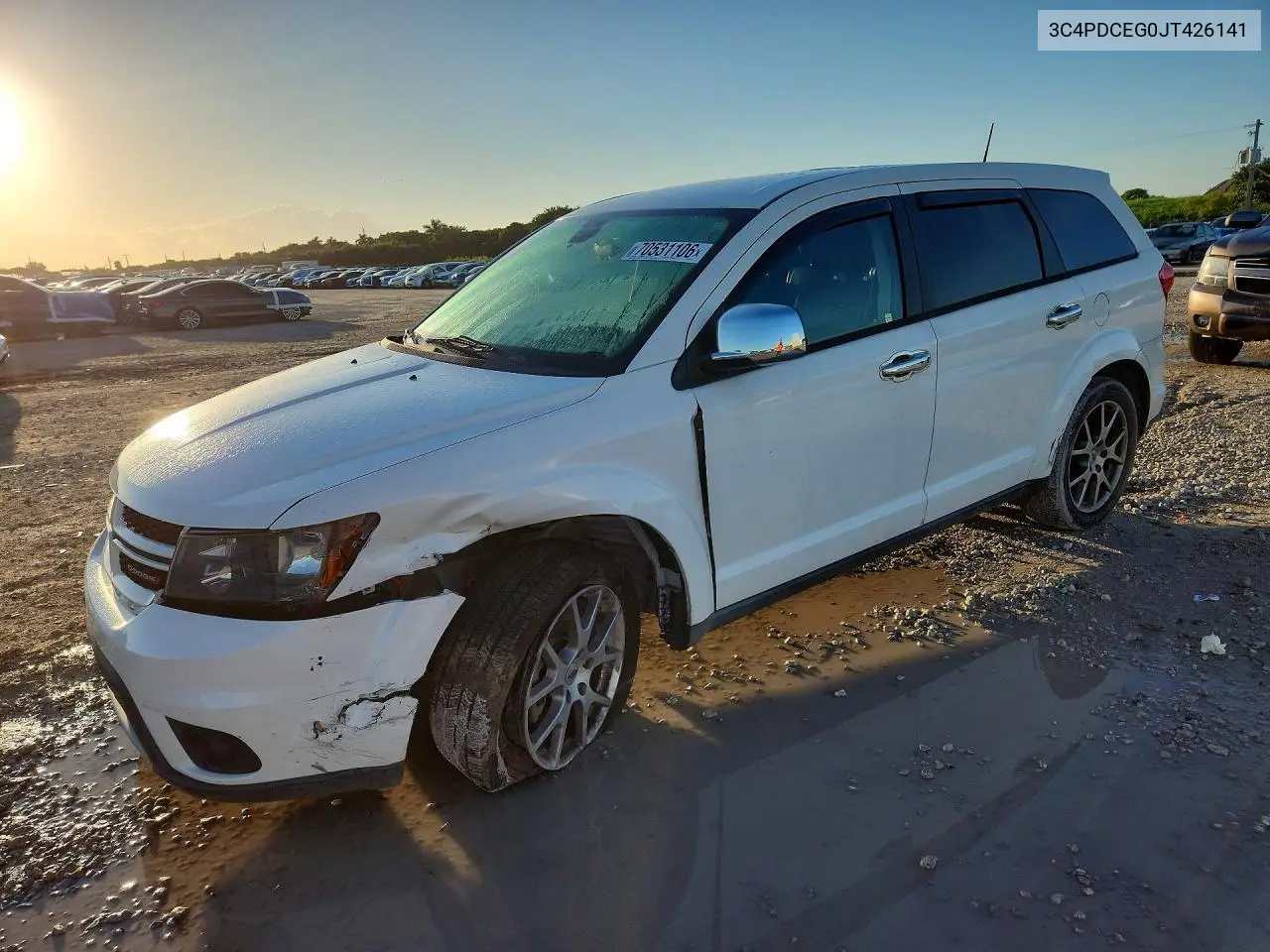 DODGE JOURNEY 2018, VIN 3C4PDCEG0JT426141