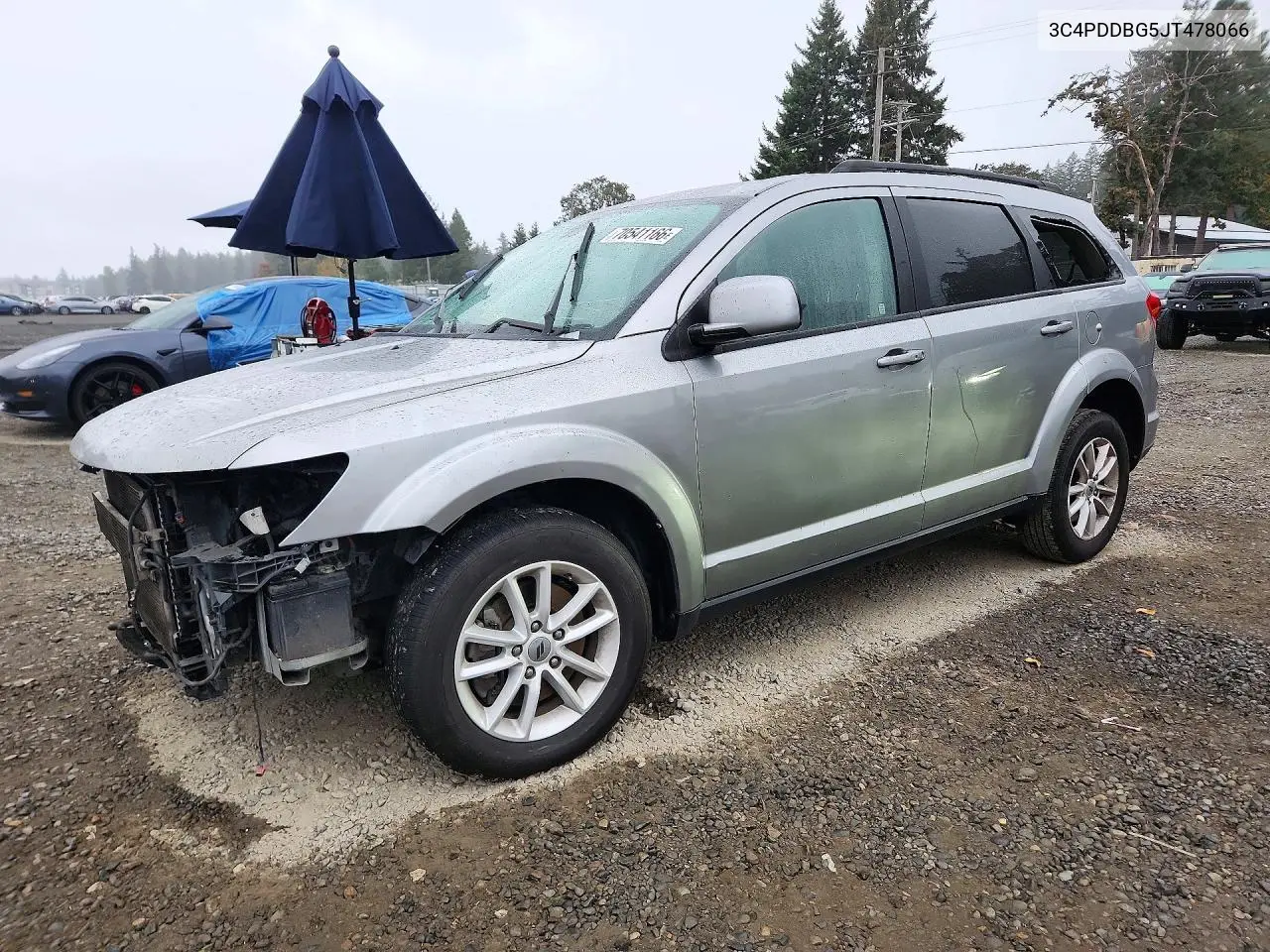 DODGE JOURNEY 2018, VIN 3C4PDDBG5JT478066